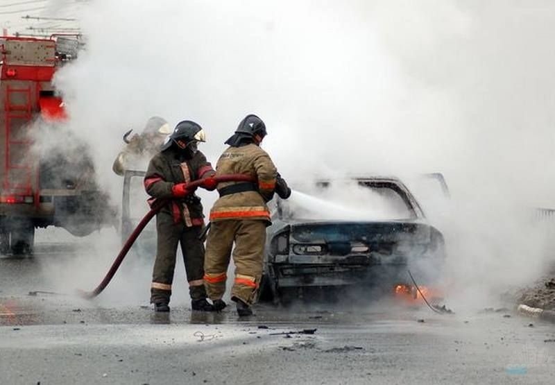 Возгорание транспортного средства в городском округе Реутов